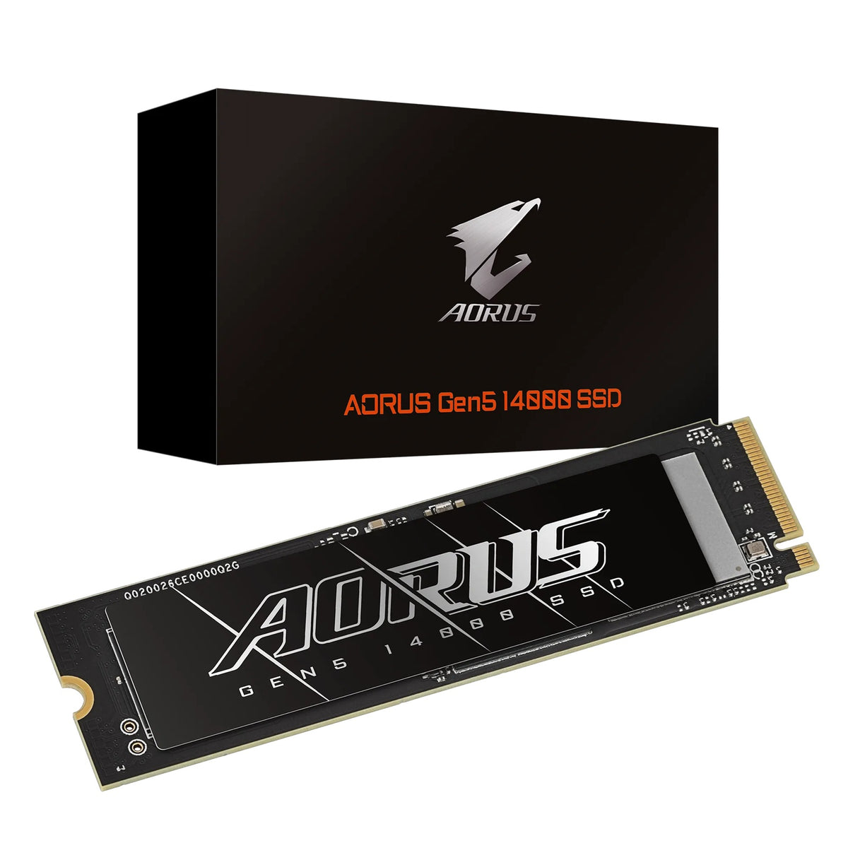 Gigabyte AORUS Gen5 14000 SSD 1TB PCIe5x4 NVMe2.0 M.2 3D TLC LPDDR4 2GB 13600/10200MB/s 80Ã—22Ã—3.5mm MTBF1.6M 11.5W 5yr/700TBW