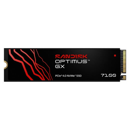 SANDISK Optimusâ„¢ GX 7100 PCIeÂ® 4.0 NVMeâ„¢ SSD, 2TB, Read 7,250MB/s Write 6,900MB/s, 5 Yr Warranty