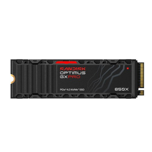 SANDISK Optimusâ„¢ GX PRO 850X PCIeÂ® 4.0 NVMeâ„¢ SSD with Heatsink, 1TB, Read 7,300MB/s Write 6,600MB/s, 5 Yr Warranty