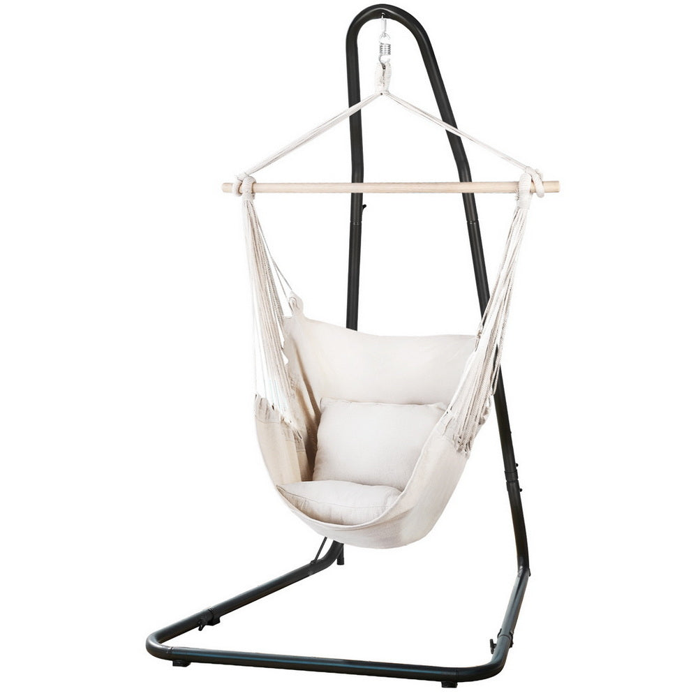Gardeon Hammock Chair with Heavy Duty Steel Stand