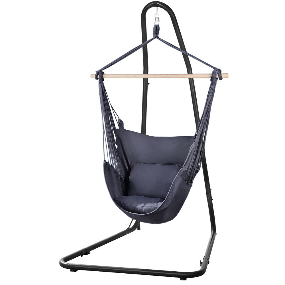 Gardeon Hammock Chair with Heavy Duty Steel Stand