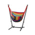 Gardeon Hammock Chair Outdoor Camping Hanging with Stand Rainbow