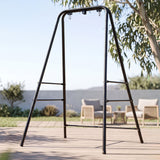 Gardeon Hammock Stand 135cm x180cm Steel Frame for Hanging Chairs Black