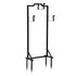 Green Fingers Garden Hose Holder Metal Portable Freestanding Hose Stand 4 Spikes Black