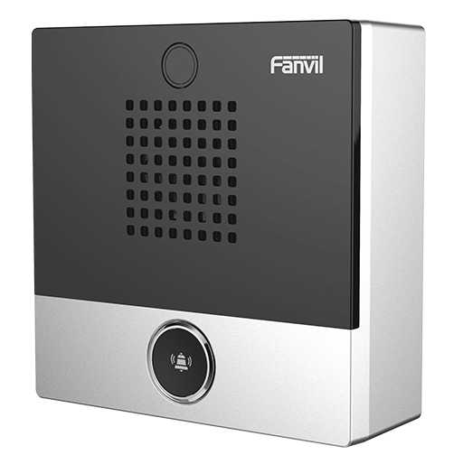 Fanvil i10S SIP mini intercom, IP54 indoor intercom, PoE, 2 SIP lines, speed dial, multicast paging, relay I/O, wall mount, IP phone systems