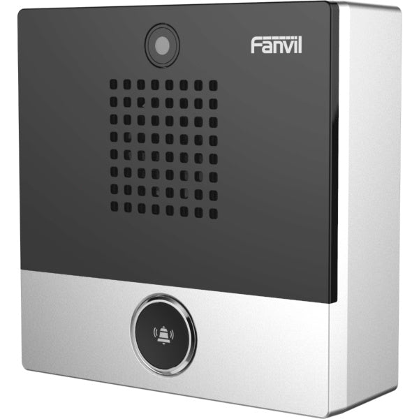 Fanvil i10SV video SIP intercom, 2MP camera, 1080P video, IP54 indoor intercom, PoE, 2 SIP lines, relay I/O, IP camera integration