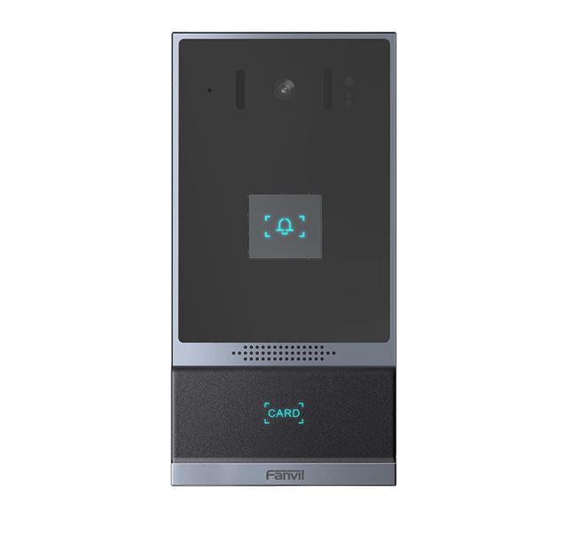 Fanvil i62 SIP video door phone, 2MP camera, ONVIF, RFID/NFC access control, PoE, IP66 IK07, TF card, SIP intercom, door entry