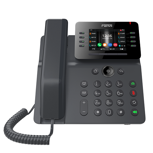 Fanvil V64 Prime Busines Phone, 3.5' Color Screen, Built in WiFi & BT, Dual Gigabit Ports, PoE, 12 Lines, SBC Ready, 2 Year WTY