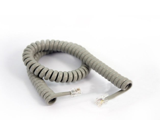 Fanvil curly cord for V67/V65 series headset, curveï¼Œgray, RJ9