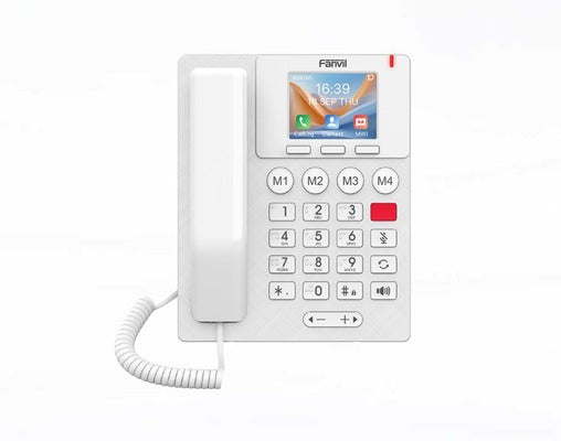 Fanvil X306 IP Phone, 3.5' Colour screen, 2 SIP lines, POE enabled, WI-FI 6, Bluetooth 5.0, Big Button, Extra loud Ringer, Dual Mic 5m Pickup