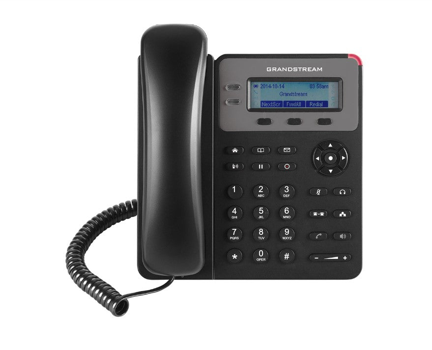 Grandstream GXP1610P 1 Line IP Phone, 1 SIP Account, PoE, no PSU, 2 Call Appearances, 3-Way Voice Conferencing, 132x48 2.95â€™â€™ LCD screen