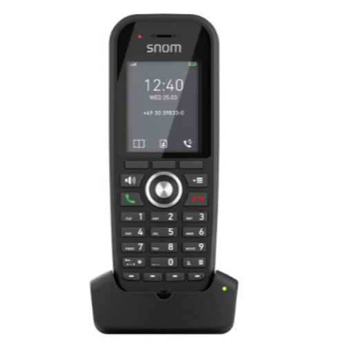 Snom M30 DECT Handset (UK), large colour display, crystal-clear HD audio, Up to 22 hours of talk time,