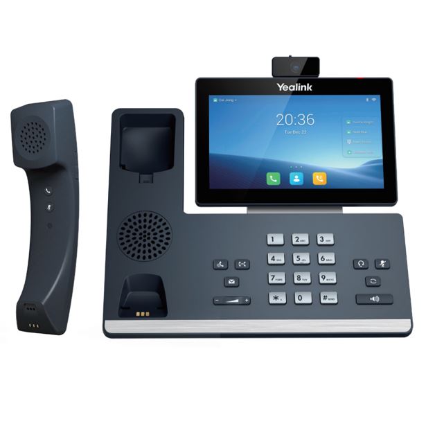 Yealink T58WP-C 16 Line IP HD Android Phone with HD Camera, BT Handset, touch screen, HD voice, Dual Gig Ports, Built-in Bluetooth& Wifi, USB 2.0 *LS