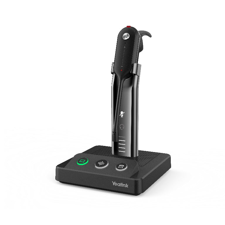 Yealink WH63 UC Convertible DECT Wireless Headset, Busylight On Headset, 2x microphones, HD Voice, Noise Killer, UC platform,  **EOL**
