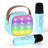Alpha Mini Portable Karaoke Machine for Adults Kids with 2 Wireless Microphones