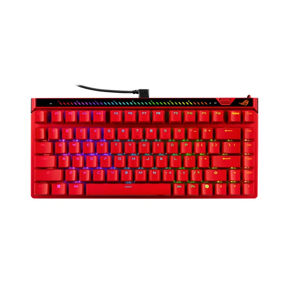 ASUS ROG FALCHION ACE 75 HE V2X - RED Gaming Keyboard, HFX V2X Magnetic Switch, 0.1â€“3.5mm actuation, 0.01mm tuning, 8000Hz, Rapid Trigger, USB-C