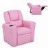 Keezi Kids Recliner Chair Pink PU Leather Sofa Lounge Couch Children Armchair