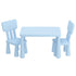 1 Keezi Kids Table and 2 Chairs Set Blue