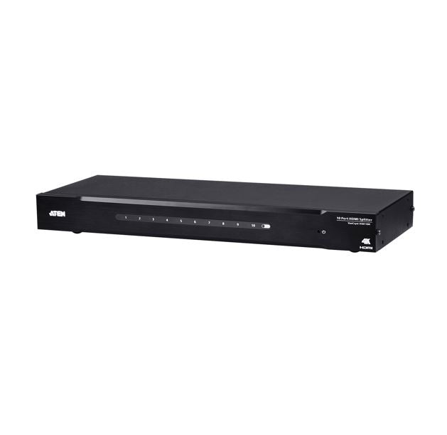Aten VS0110HA 10-Port 4K HDMI Splitter, HDCP 1.4 compliant, Built-in bi-directional RS-232, Supports Dolby True HD & DTS HD Master Audio, EDID Expertâ„¢
