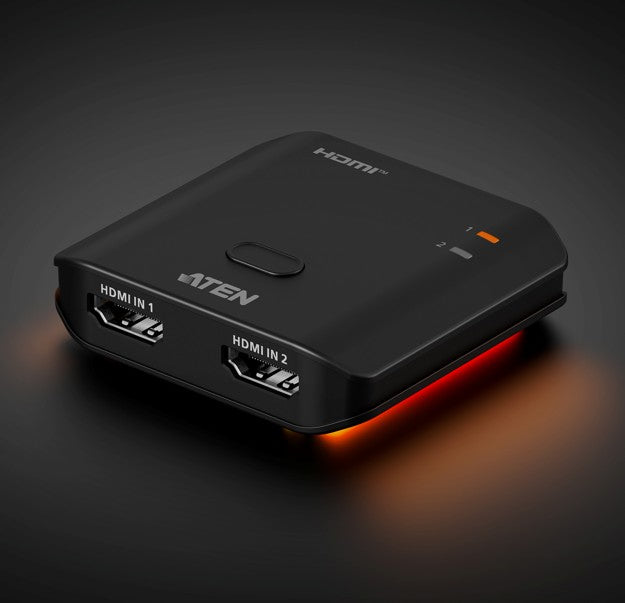 Aten Essential 2-Port 8K HDMI Switch, HDMI switch for modern gaming, 8K @ 60Hz / 4K @ 120Hz, LPCM 7.1, DolbyÂ® & DTS-HD Master Audioâ„¢