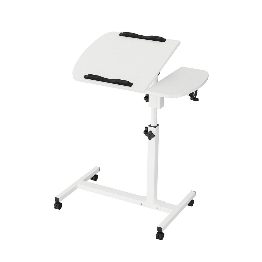 Artiss Laptop Desk Table Fan Cooling White 60CM