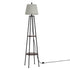 Artiss Floor Lamp 2 Tier Shelf Storage LED Light Stand Home Living Room Upright