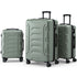 Wanderlite 3pcs Luggage Suitcase Set Trolley Travel TSA Lightweight Hard Case Grey Green