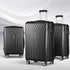 Wanderlite 3 Set Luggage 20-24-28 Inch Suitcase with TSA Lock Carry On Hard Shell Travel Luggage Organiser Case Black