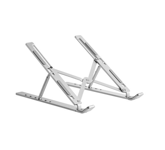 (LS)Brateck LPS03-3-03 Portable 6-Level Adjustable Aluminum Laptop Riser For most 11'-15' laptops, tablets and more (Silver)