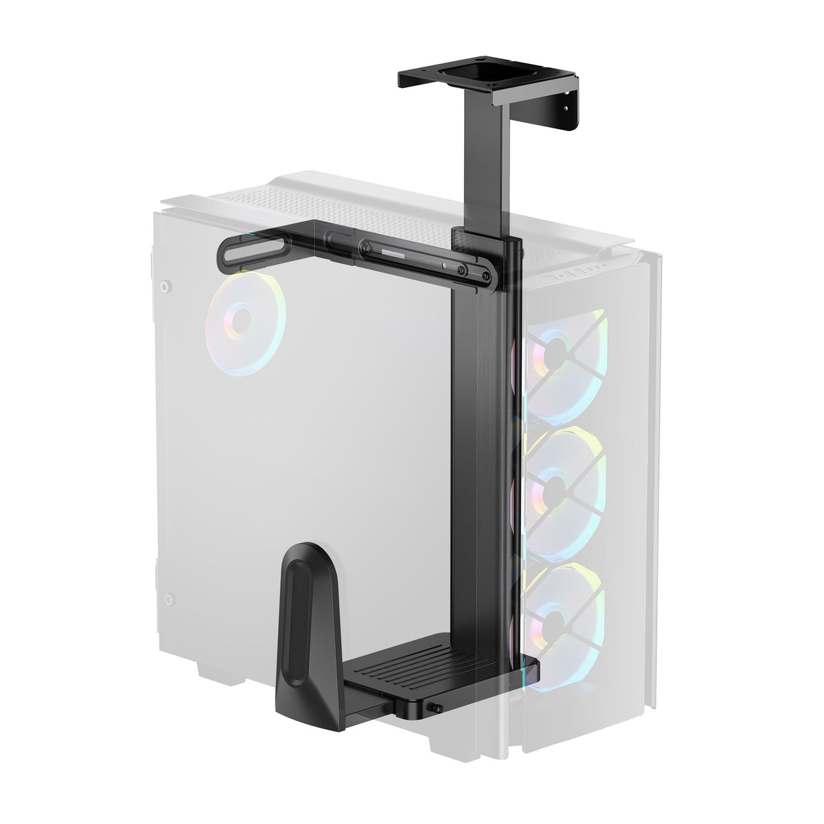 mbeatÂ® activiva Ultra-Wide Adjustable Wall & Under-Desk PC Mount ACA-MNT-CPU01K Heavy-duty weight capacity up to 20kg (LS)