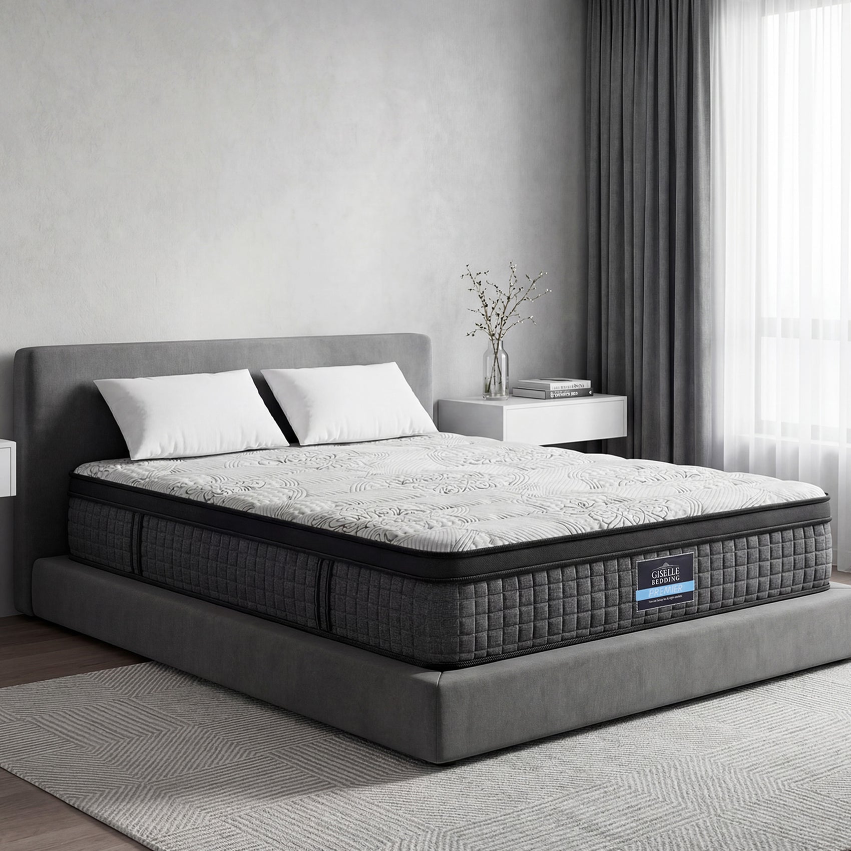 Giselle Bedding 34cm Mattress 9 Zone Latex Foam King