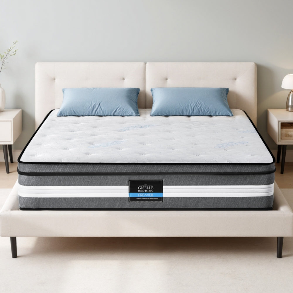 Giselle Bedding 30cm Mattress Gel Foam Pocket Spring King