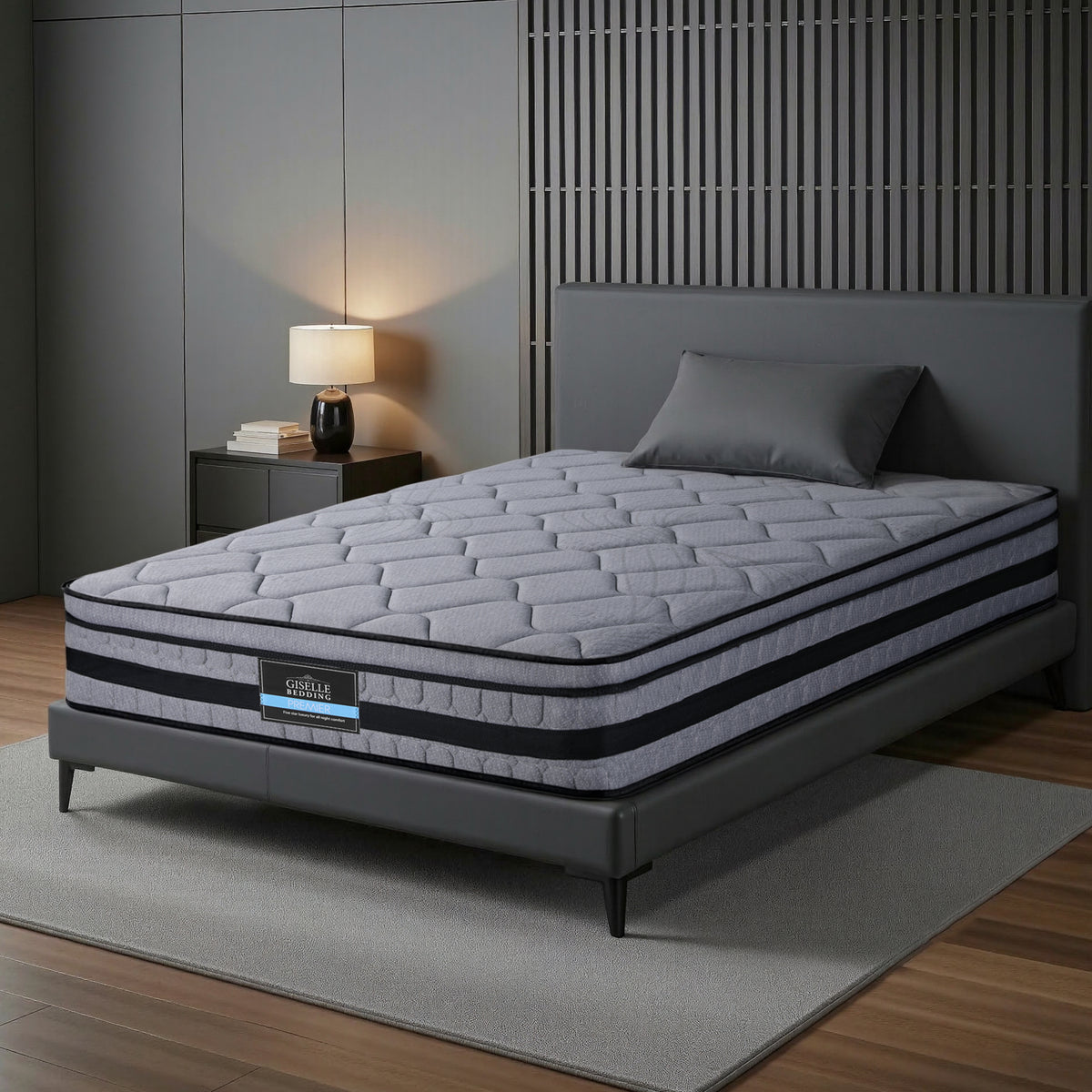 Giselle Bedding 34cm King Single Mattress Hybrid, Pocket Spring Bed Mattress