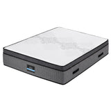 Giselle Bedding Double Mattress 37cm 4-in-1 Adjustable Firmness Cooling Gel Memory Foam Dual-Zone Flippable for Couples