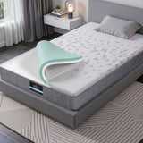 Giselle Bedding Single Mattress 23cm Pocket Spring Mattress with Adjustable Firmness Reversible Foam Layer for Medium Firm & Firm Support Motion Isolation Bedroom Bed