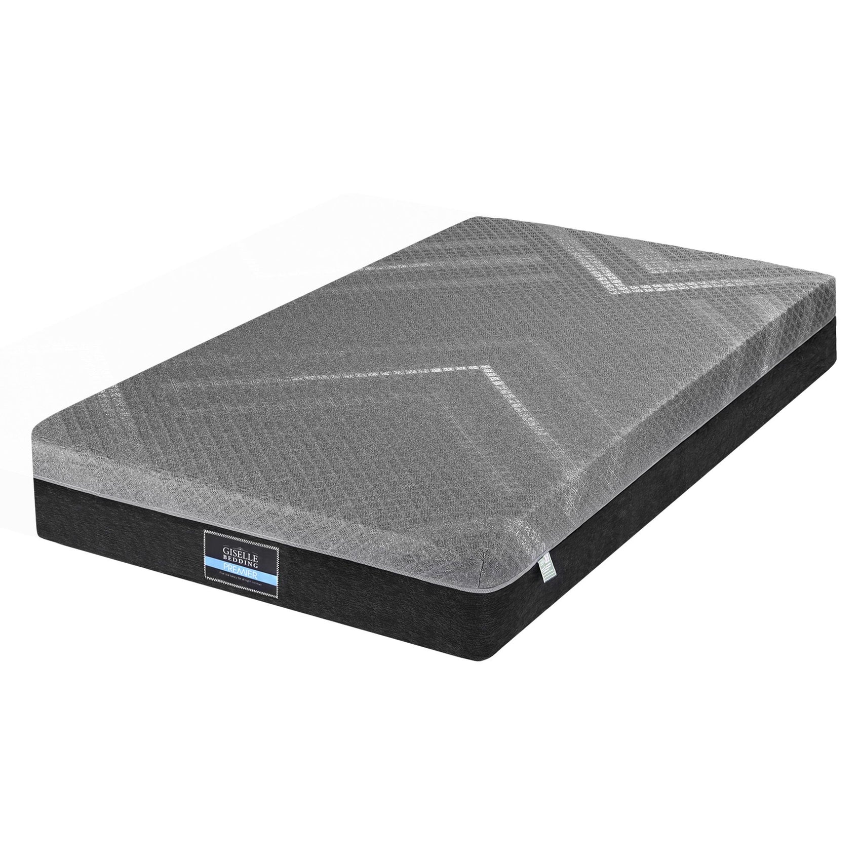 Giselle Single Mattress 26cm Firm Pocket Spring Dual Edge Support Dark Grey