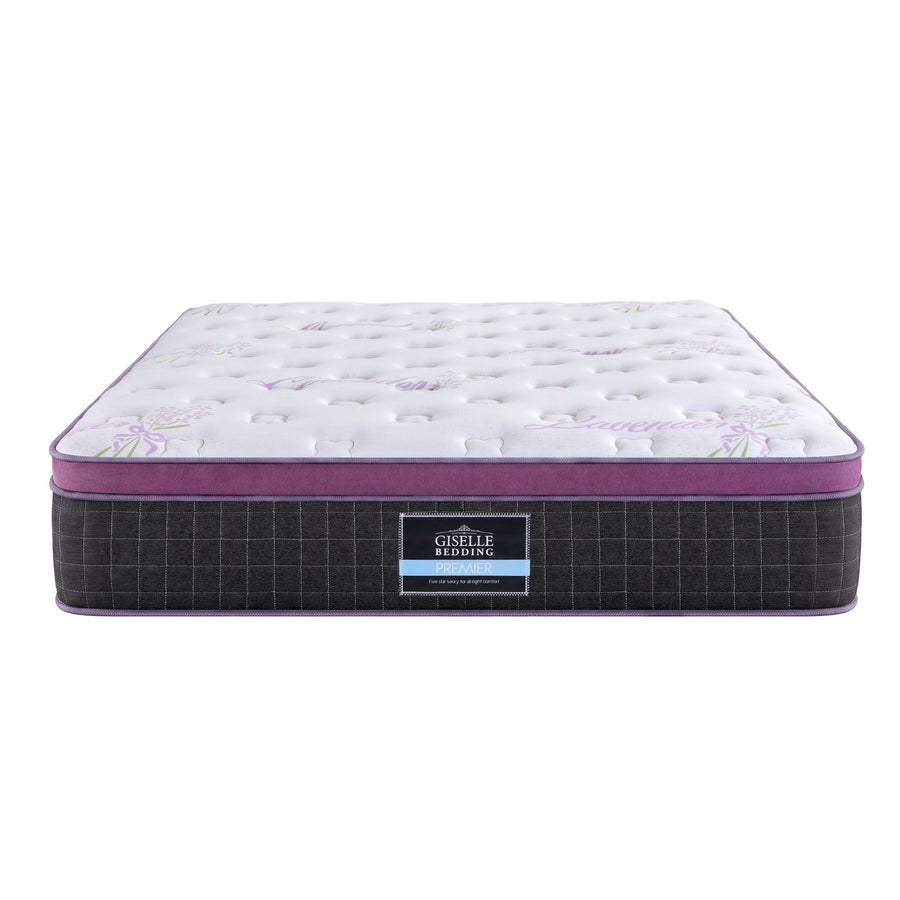 Giselle King Euro Top Mattress Firm Pocket Spring Edge Support