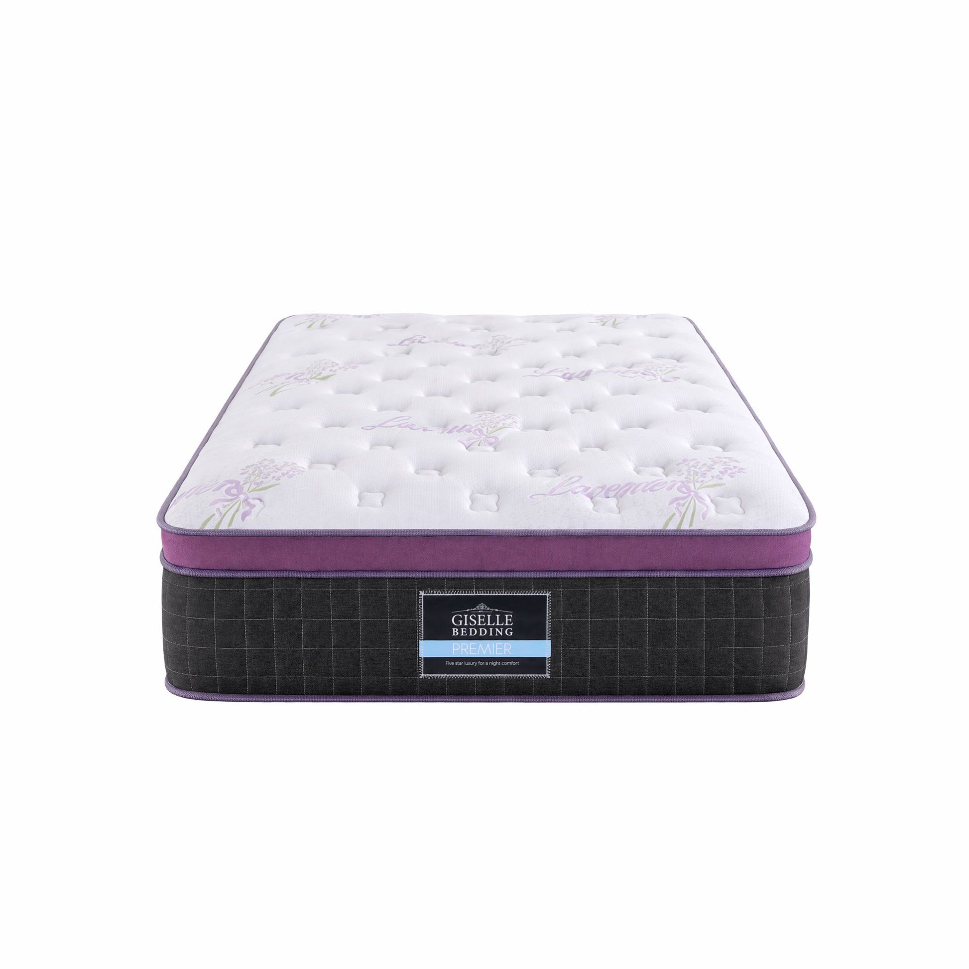 Giselle King Single Euro Top Mattress Firm Pocket Spring Edge Support