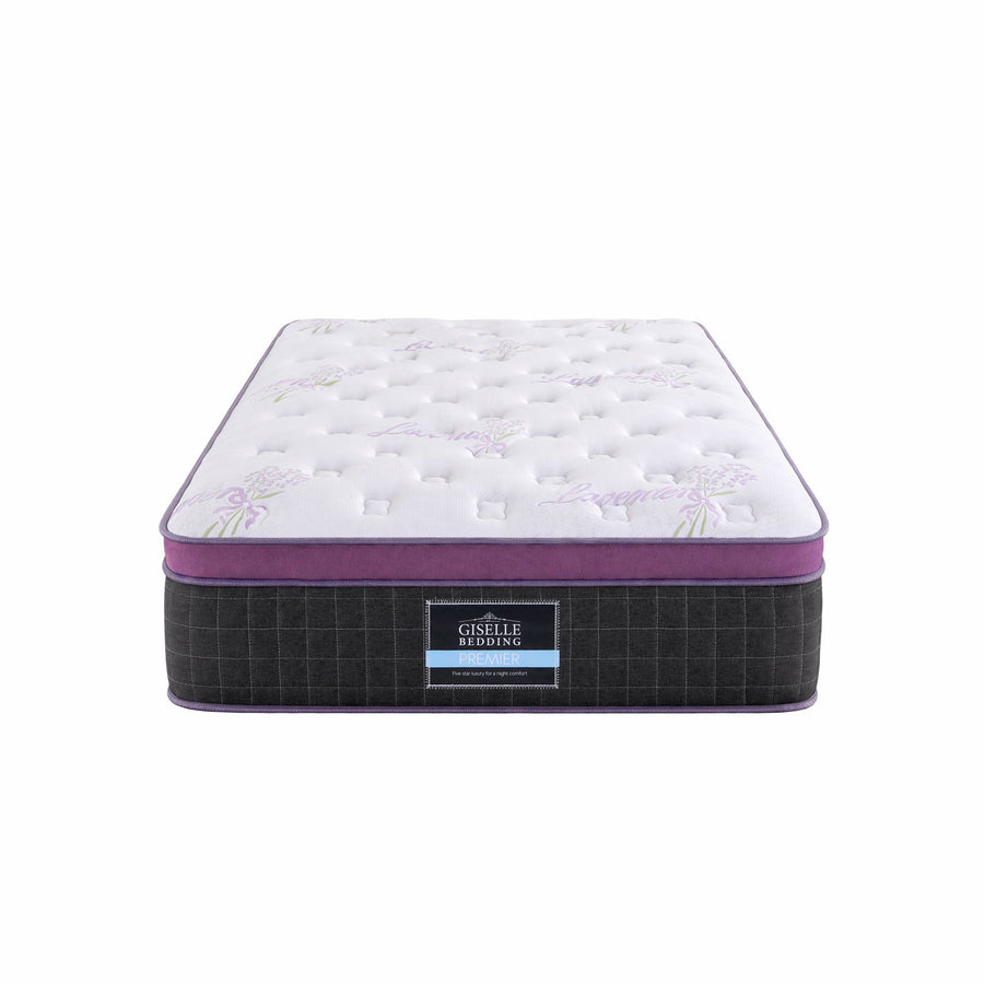 Giselle King Single Euro Top Mattress Firm Pocket Spring Edge Support