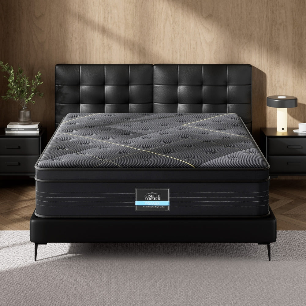 35cm Giselle Mattress King Bed Bamboo Pocket Firm Foam