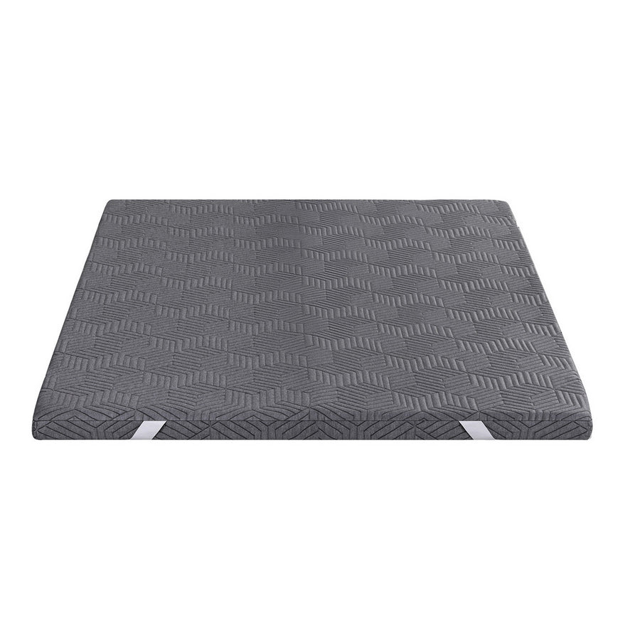 Giselle 8cm Memory Foam Mattress Topper Gel Dual Layer Foam Bamboo King