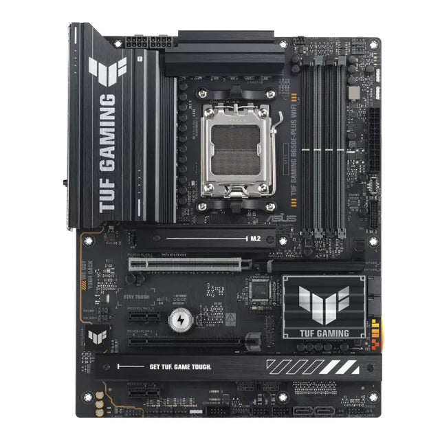 ASUS AMD TUF GAMING B650E-PLUS WIFI (AM5) ATX Motherboard, DDR5 256GB, PCIe 5.0 x16, 3x M.2, 4x SATA, Wi-Fi 6E, 2.5Gb LAN, 1x HDMI, 1x DP