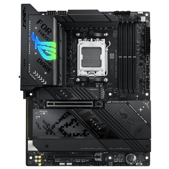 ASUS AMD ROG STRIX X870-F GAMING WIFI (AM5) ATX Motherboard, DDR5 256GB, PCIe 5.0 x16, 4x M.2, 2x SATA, Wi-Fi 7, 2.5Gb LAN, 2x USB4, 1x HDMI, 1x DP