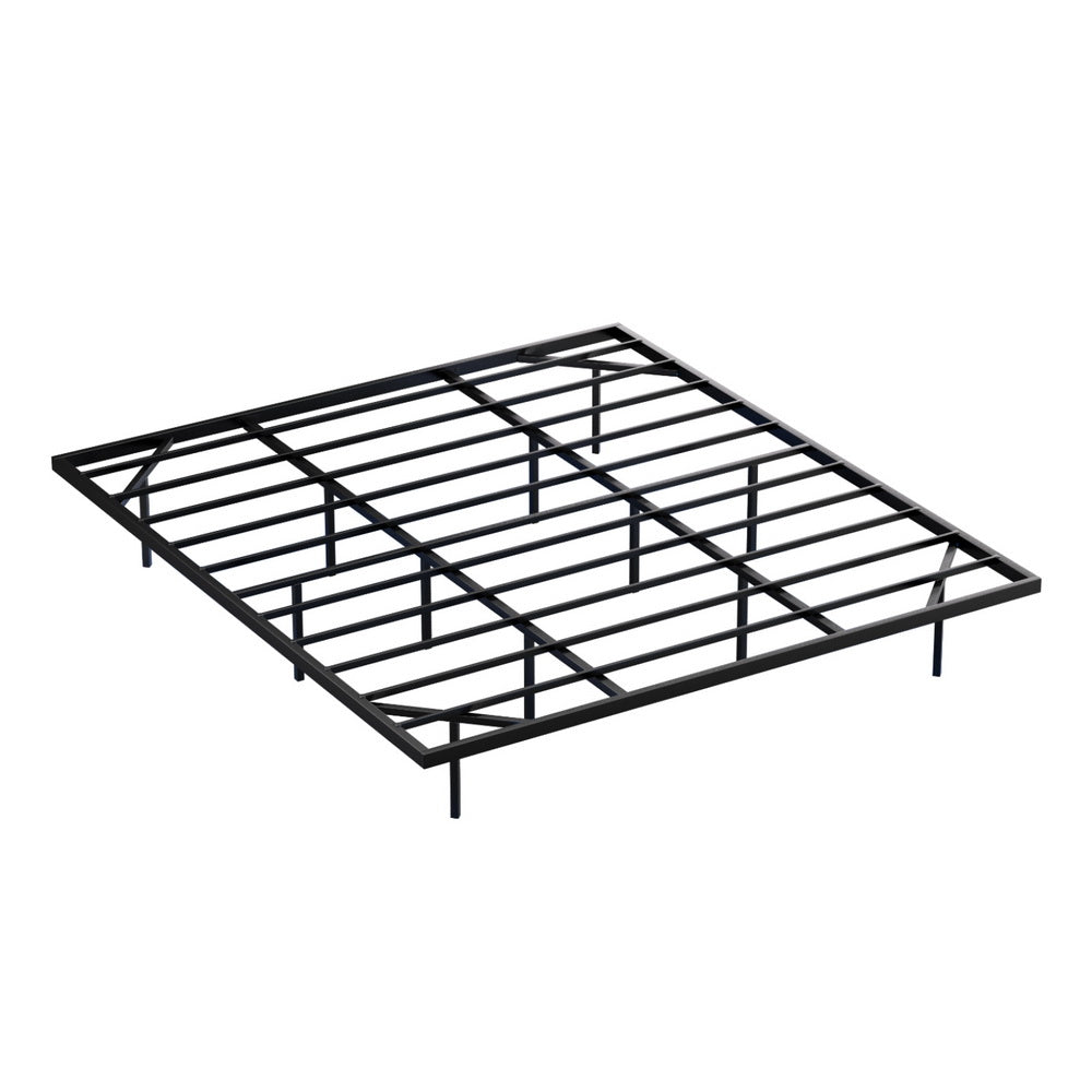 Artiss King Bed Frame,Floating Metal Bed Frame with Smart LED Lights - Sturdy Metal Platform Bed Base, Silent Design, Tool-Free Assembly, 300KG Capacity for Home/Hotel/Master Bedroom​