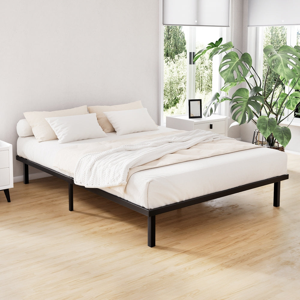 Artiss Bed Frame Double Size Metal Bed Frame TED
