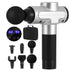 Everfit Massage Gun 30 Speed 6 Heads Vibration Muscle Massager Chargeable Silver