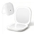 Embellir LED Compact Mirror Lighted Travel Makeup Mirror Pocket-Sized 1x 10x Magnification Square White