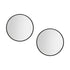 Embellir 2 Wall Mirror Makeup 50cm Home Decor Framed Mirrors Bathroom Round Black