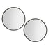 Embellir 2 Wall Mirror Makeup 90cm Home Decor Framed Mirrors Bathroom Round Black