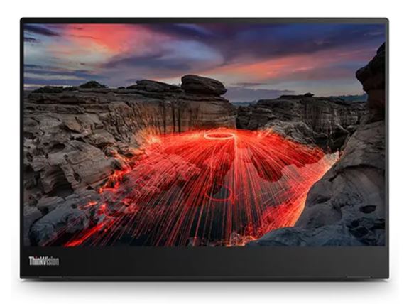 LENOVO ThinkVision M14-2 14' TOUCH 2K 2240x1400 Portable Monitor 60Hz 6ms Tilt Lift Pivot Height Adjustable 0.7kg 178Â° View Angle Pen USB-C DP1.2 VESA